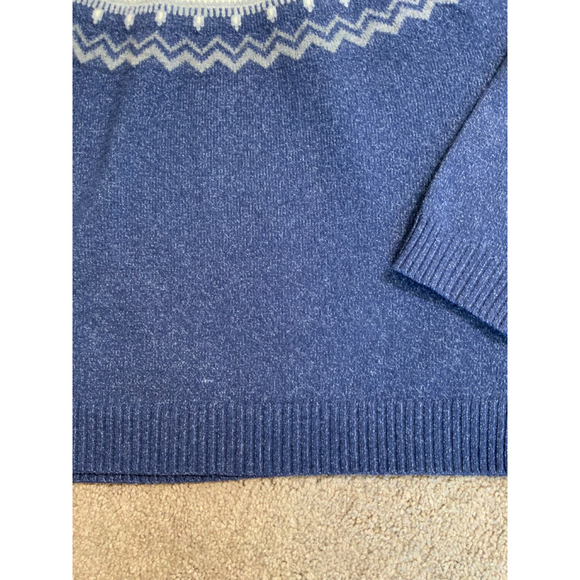 Weatherproof Vintage Men's Sweater Size Large Blue Round Neck Preppy Academia - Picture 5 of 13